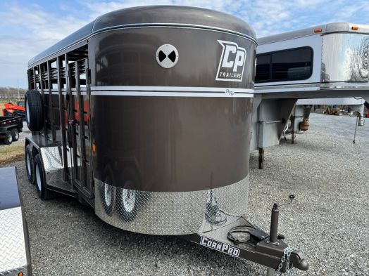 2025 Corn Pro SB-16 6S stock trailer beige 7k