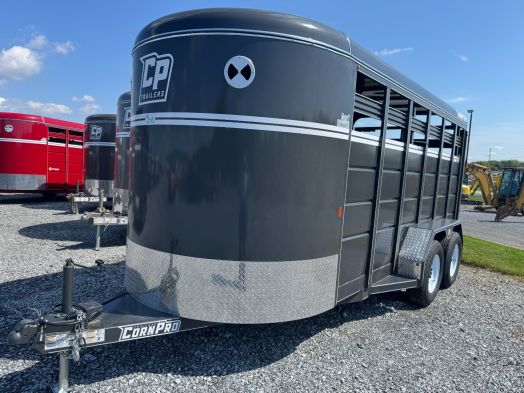 Corn Pro SB-16 6S stock trailer gray 7k
