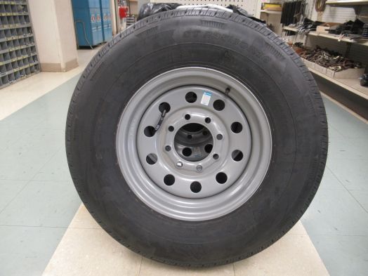 ST235/80R16 spare trailer tire 8 bolt wheel