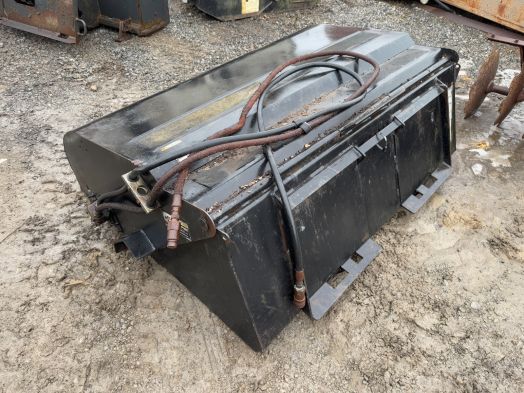 Woods 5' skid steer broom bucket PB6000