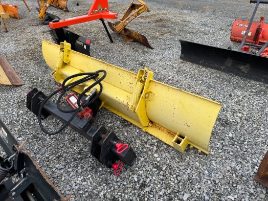 Yellow 8' snow / grader blade loader pin on
