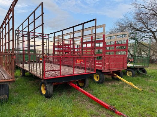 Pequea 8x18 hay rack wagon
