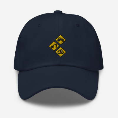 Wengers Dad Cap - Navy w/ Diamonds