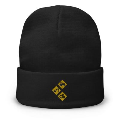 Wengers Diamonds Unisex Knit Beanie - Black