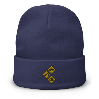 Wengers Diamonds Unisex Knit Beanie - Navy